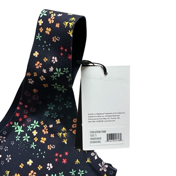 Knix Women’s Small Navy Wildflower Evolution Tank - Picture 4 of 7